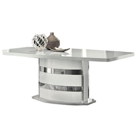 ESF Roma White Grey Silver Dining Table