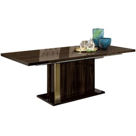 ESF Volare Brown Walnut Yellow Dining Table