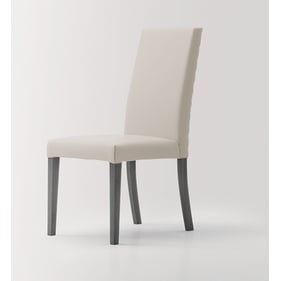 4 ESF Vulcano White Yellow Gold Side Chairs