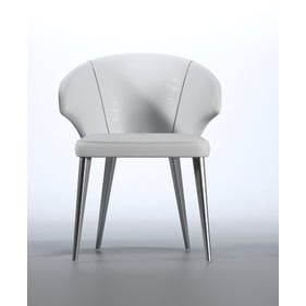 4 ESF Wave White Chairs