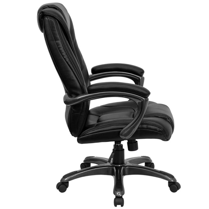 Flash Furniture Black Leather Plastic High Back Office Chair with Ergonomic  | The Classy Home