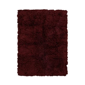 Linon 3A Flokati 2000gr Burgundy Rug - 144x108