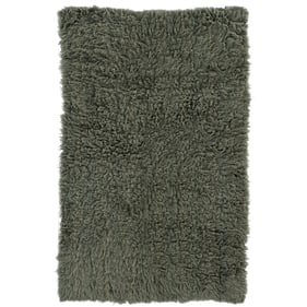 Linon 3A Flokati 2000gr Olive Rug - 144x108