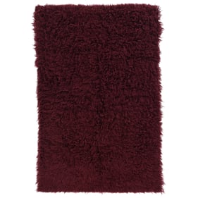 Linon New Flokati 1400grams Burgundy Rug - 96x60