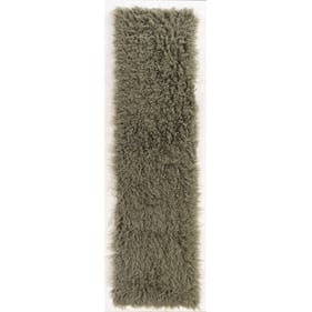 Linon New Flokati 1400grams Olive Rug - 102x28