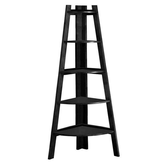 Furniture of America Lyss Black Ladder Shelf FOA-CM-AC6214BK