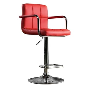 Furniture of America Corfu Red Bar Stool