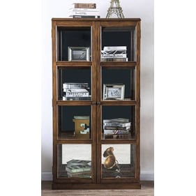 Furniture of America Vilas Oak Curio Cabinet