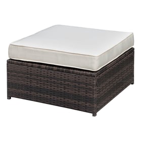 Furniture of America Ilona Brown Beige Ottoman