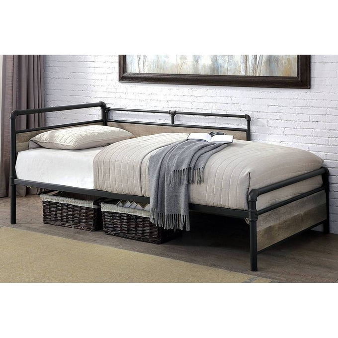 Furniture of America Vidar Sand Black Daybed FOA-CM1220-BED