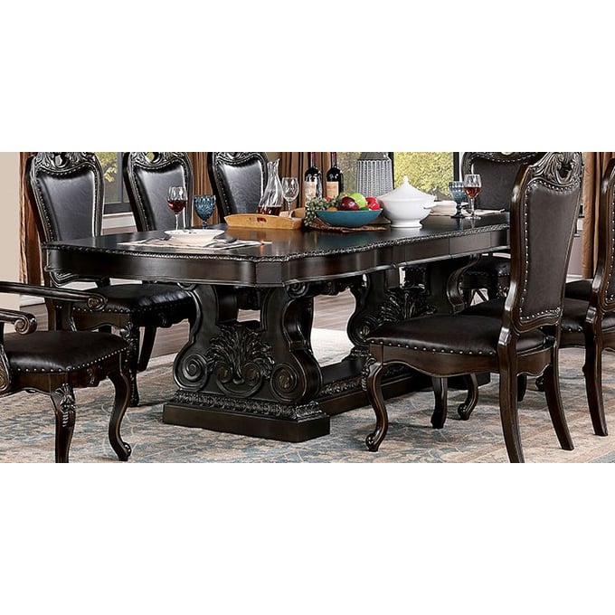 Furniture of America Lombardy Walnut Dining Table FOA-CM3146T-TABLE