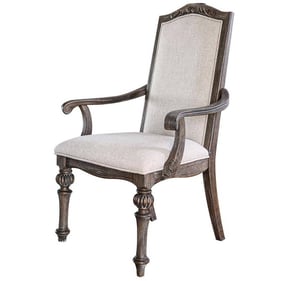 2 Furniture Of America Arcadia Ivory Arm Chairs