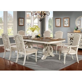 Furniture Of America Arcadia Antique White 7pc Dining Room Set