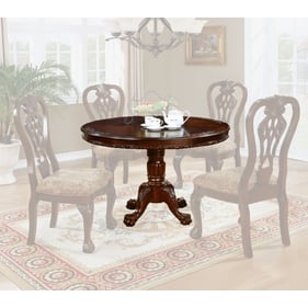 Furniture of America Elana Brown Cherry Round Dining Table