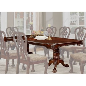 Furniture of America Elana Brown Cherry 18 Leaf Dining Table