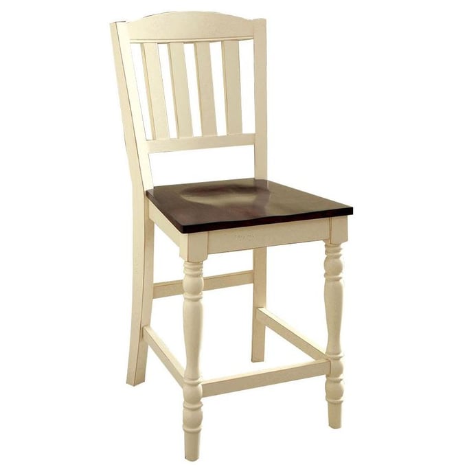 2 Furniture of America Harrisburg Counter Height Chairs FOA-CM3216PC-2PK