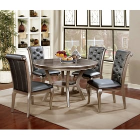 Furniture of America Amina Champagne 5pc Dining Room Set