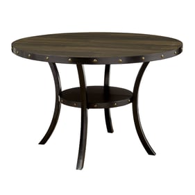 Furniture of America Kaitlin Light Walnut Round Dining Table