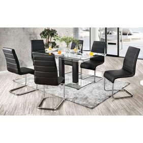 Furniture of America Richfield Black 7pc Dining Room Set