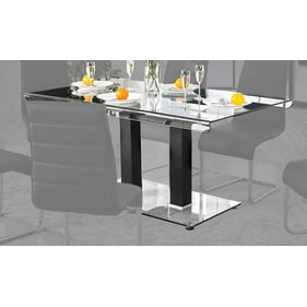 Furniture of America Richfield Black Chrome Dining Table