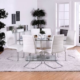 Furniture of America Richfield I Silver 7pc Dining Room Set