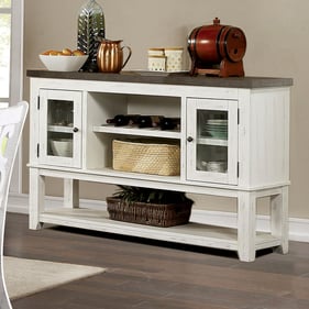 Furniture of America Auletta Distressed White Gray Server