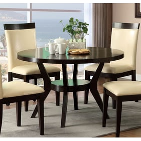 Furniture of America Downtown Espresso Round Dining Table