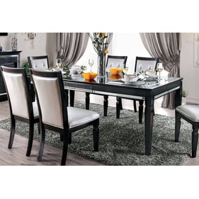 Furniture of America Alena Black 9pc Dining Room Set