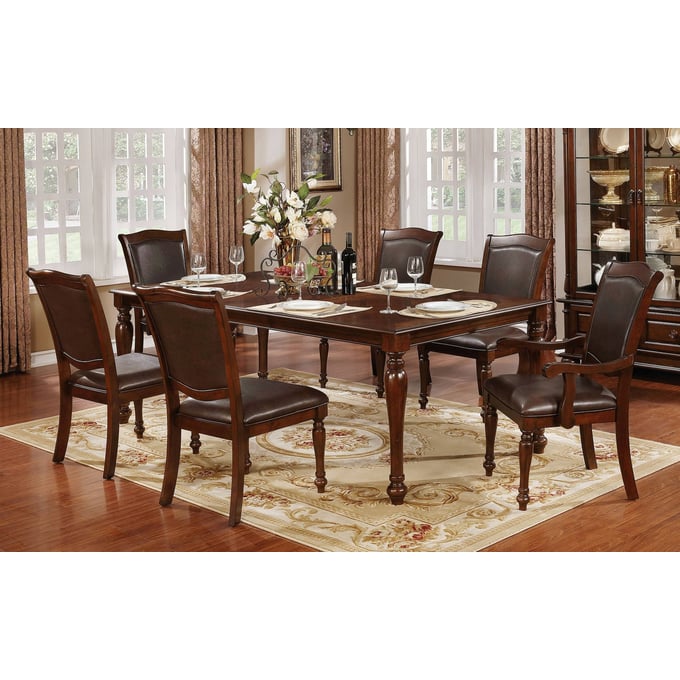 Furniture of America Sylvana 7pc Dining Room Set FOA-CM3453T-7PC