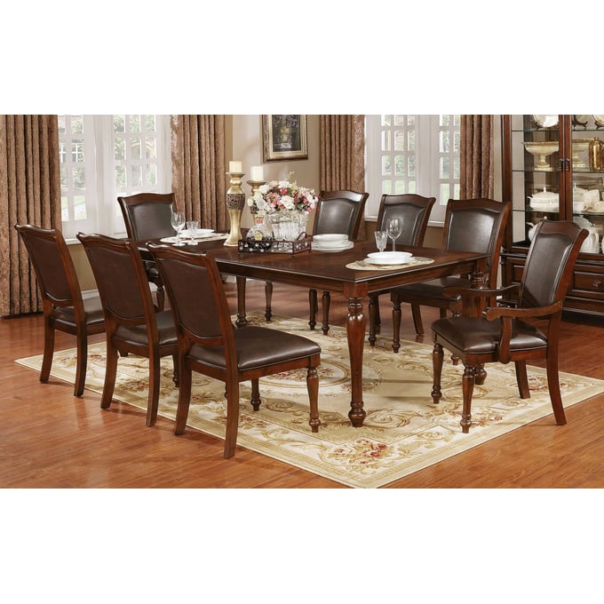 Furniture of America Sylvana 9pc Dining Room Set FOA-CM3453T-9PC