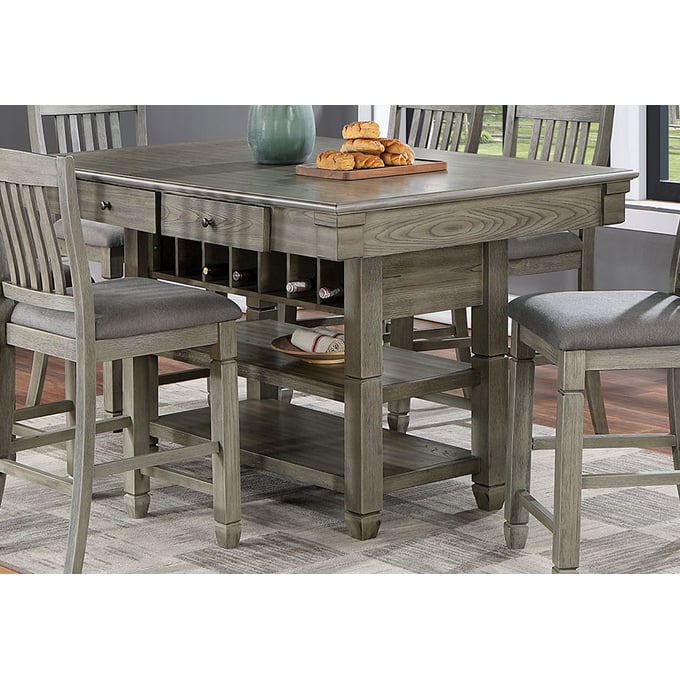 Furniture of America Anaya Gray Counter Height Table FOA-CM3512GY-PT-TABLE