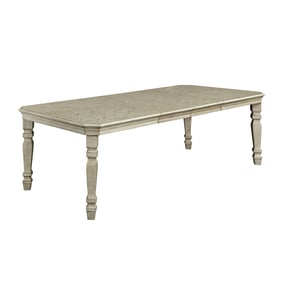 Furniture of America Holcroft Antique White Ivory Dining Table