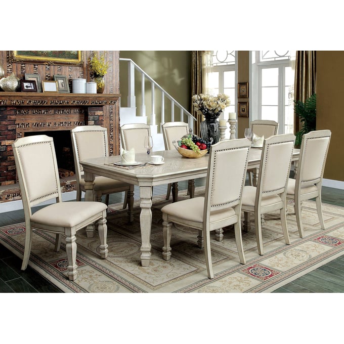 Furniture of America Holcroft 9pc Dining Room Set FOA-CM3600T-9PC