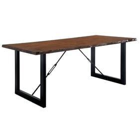 Furniture of America Dulce Walnut Black Dining Table