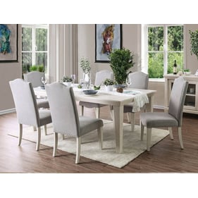 Furniture of America Daniella Gray 7pc Dining Room Set