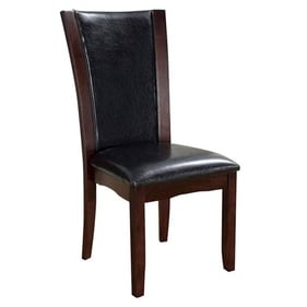 2 Furniture of America Manhattan Dark Cherry Brown Side Chairs