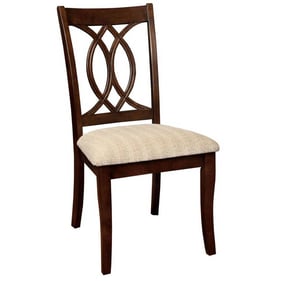 2 Furniture Of America Carlisle Brown Cherry Side Chairs