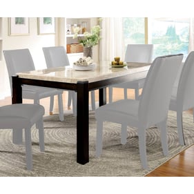 Furniture of America Gladstone Dark Walnut Ivory Dining Table