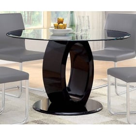 Furniture of America Lodia Black Round Table