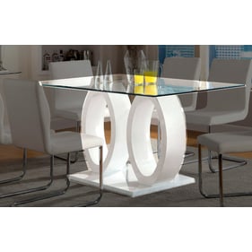 Furniture of America Lodia White Dining Table