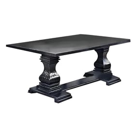 Furniture of America Nerissa Antique Black Dining Table