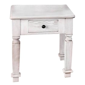 Furniture of America Joliet Antique White End Table