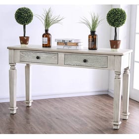 Furniture of America Joliet Antique White Sofa Table