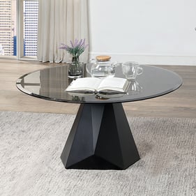 Furniture of America Bishop Black Gray Coffee Table