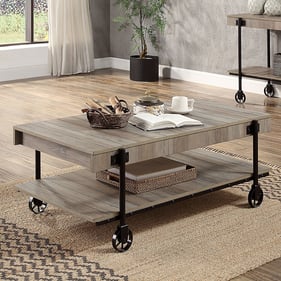 Furniture of America Lobb Natural Tone Coffee Table