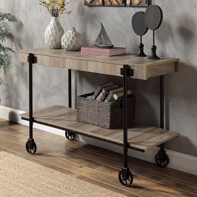 Furniture of America Lobb Natural Tone Sofa Table FOA-CM4217A-S