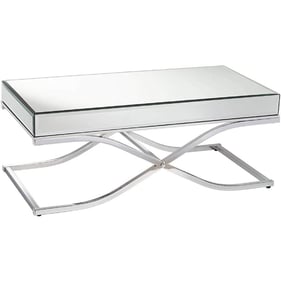 Furniture of America Sundance Chrome Coffee Table