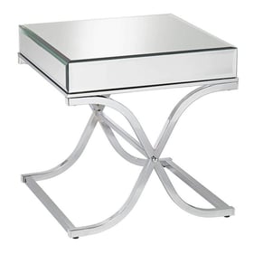 Furniture of America Sundance Chrome End Table