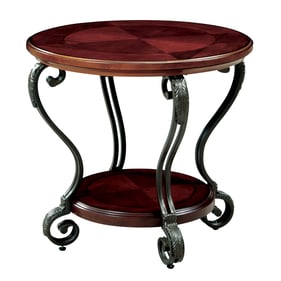 Furniture of America May Brown Cherry End Table