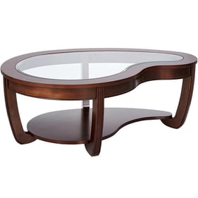 Furniture of America Crystal Falls Dark Cherry Coffee Table